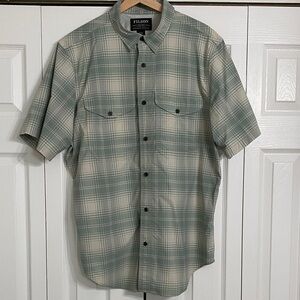 Filson Sage and Cream Plaid Casual Shirt